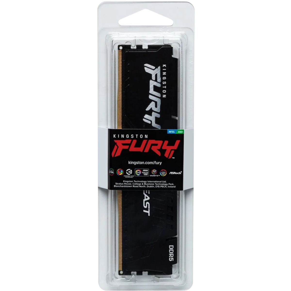Kingston FURY 1x 16GB DDR5 5200MHz CL40 Beast Black (KF552C40BB-16)