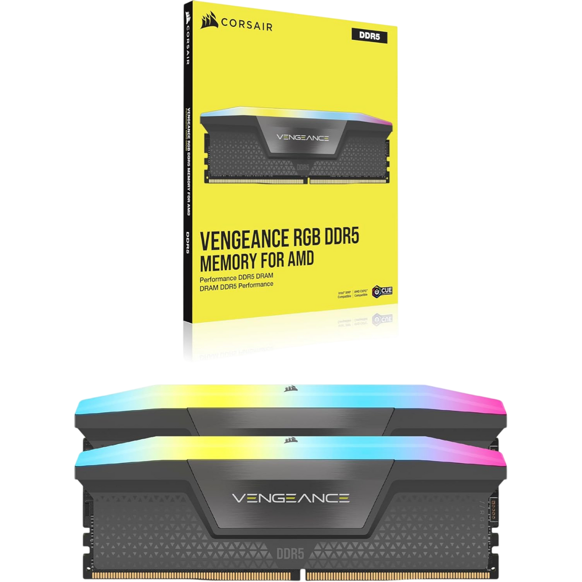 Corsair Vengeance RGB 32GB (2x16GB) DDR5-6000 CL36 EXPO (CMH32GX5M2E6000Z36)