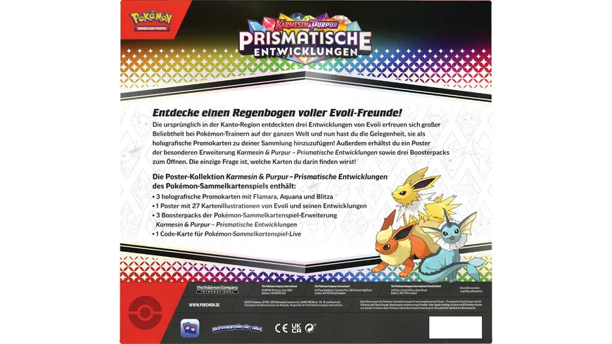 Pokemon Prismatische Entwicklungen Poster Kollektion