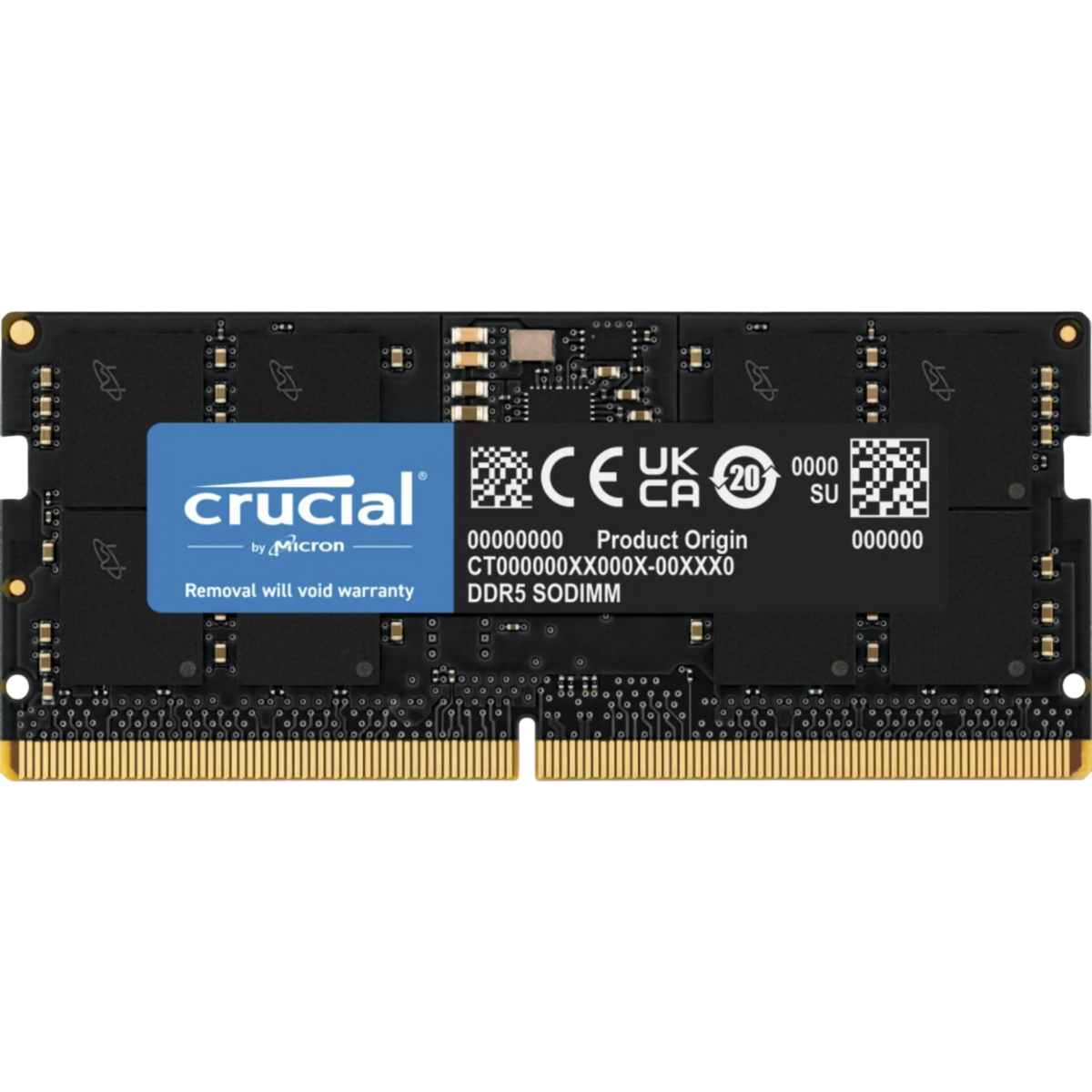 Crucial DDR5 1x16GB 4800 SODIMM CL40 (CT16G48C40S5)