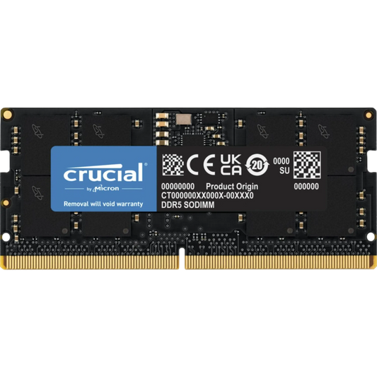 Crucial DDR5 1x16GB 4800 SODIMM CL40 (CT16G48C40S5)