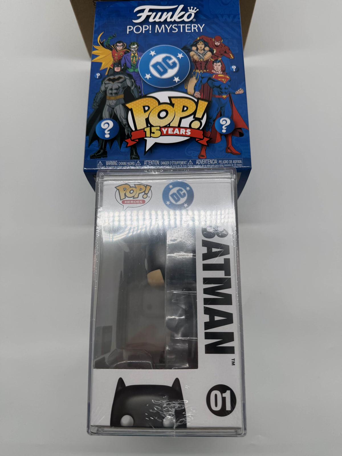 Funko Pop Mystery DC Comics (Metallic) with Pop! Curiosities & Oddities