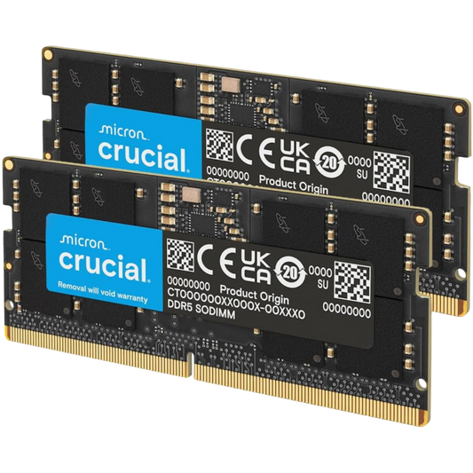 Crucial DDR5 32GB (2x16GB) 4800 SODIMM (CT2K16G48C40S5)