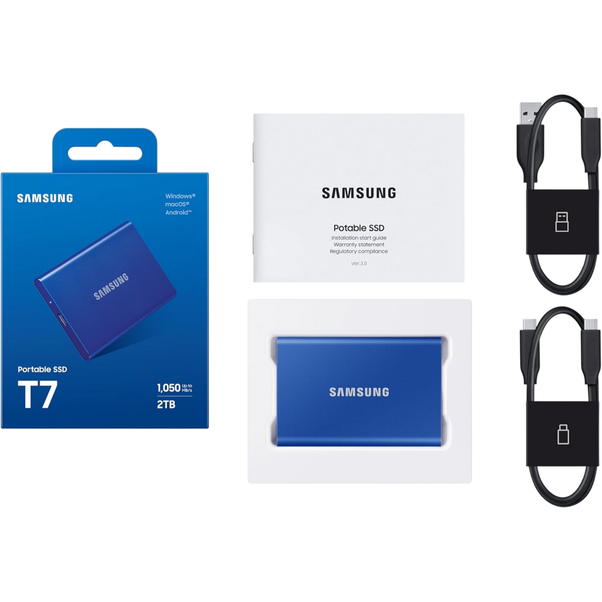 Samsung T7 2TB USB 3.2 SSD (MU-PC2T0H/WW)