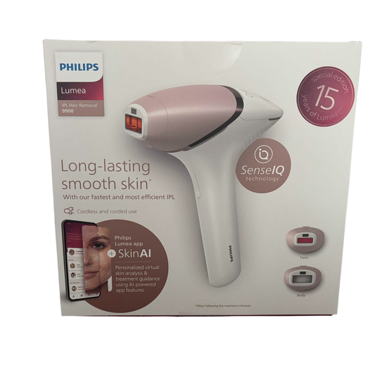 Philips Lumea IPL 9900 Series BRI950/02 mit SenseIQ Pink/Weiß