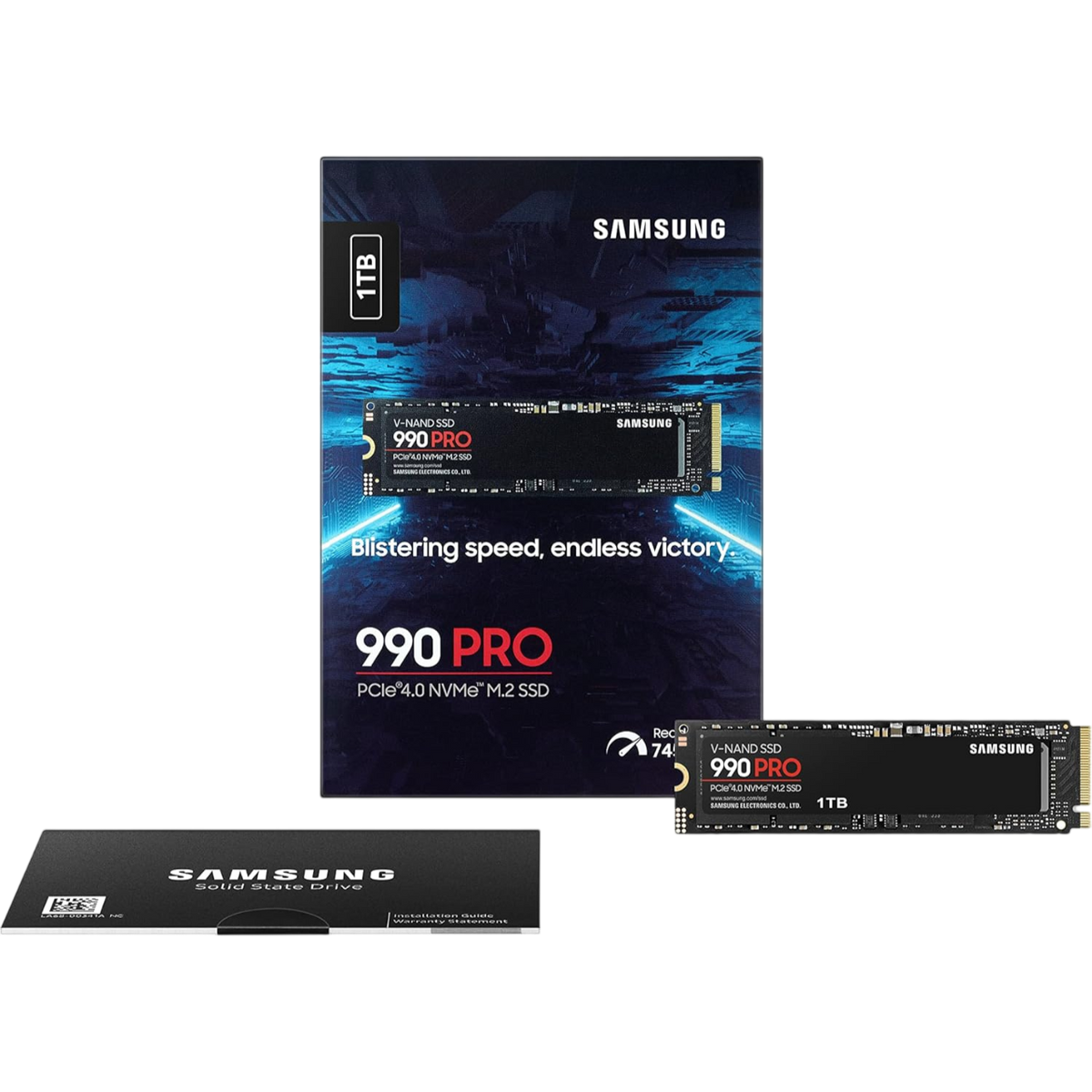 Samsung 990 PRO 1TB NVMe M.2 PCIe 4.0 SSD (MZ-V9P1T0BW)