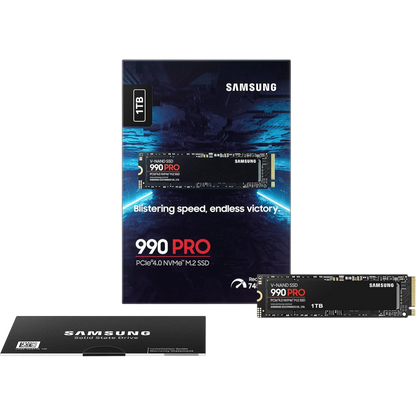 Samsung 990 PRO 1TB NVMe M.2 PCIe 4.0 SSD (MZ-V9P1T0BW)