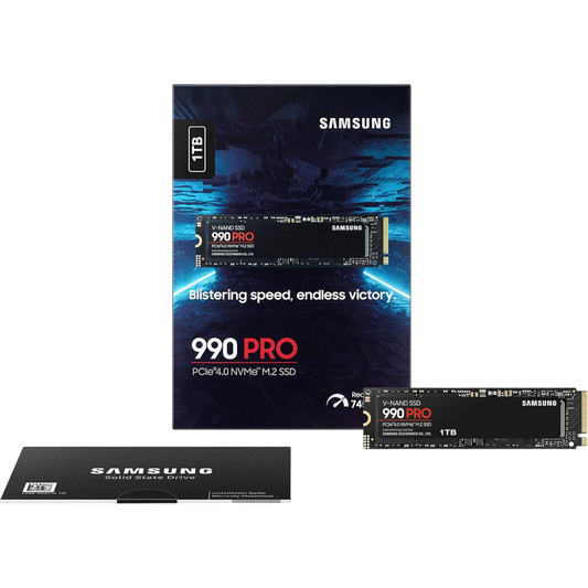 Samsung 990 PRO 1TB NVMe M.2 PCIe 4.0 SSD (MZ-V9P1T0BW)