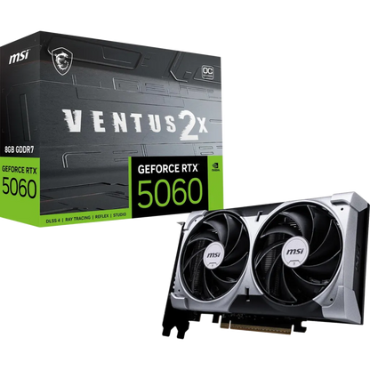 MSI GeForce RTX 5060 8G VENTUS 2X OC Grafikkarte Silber