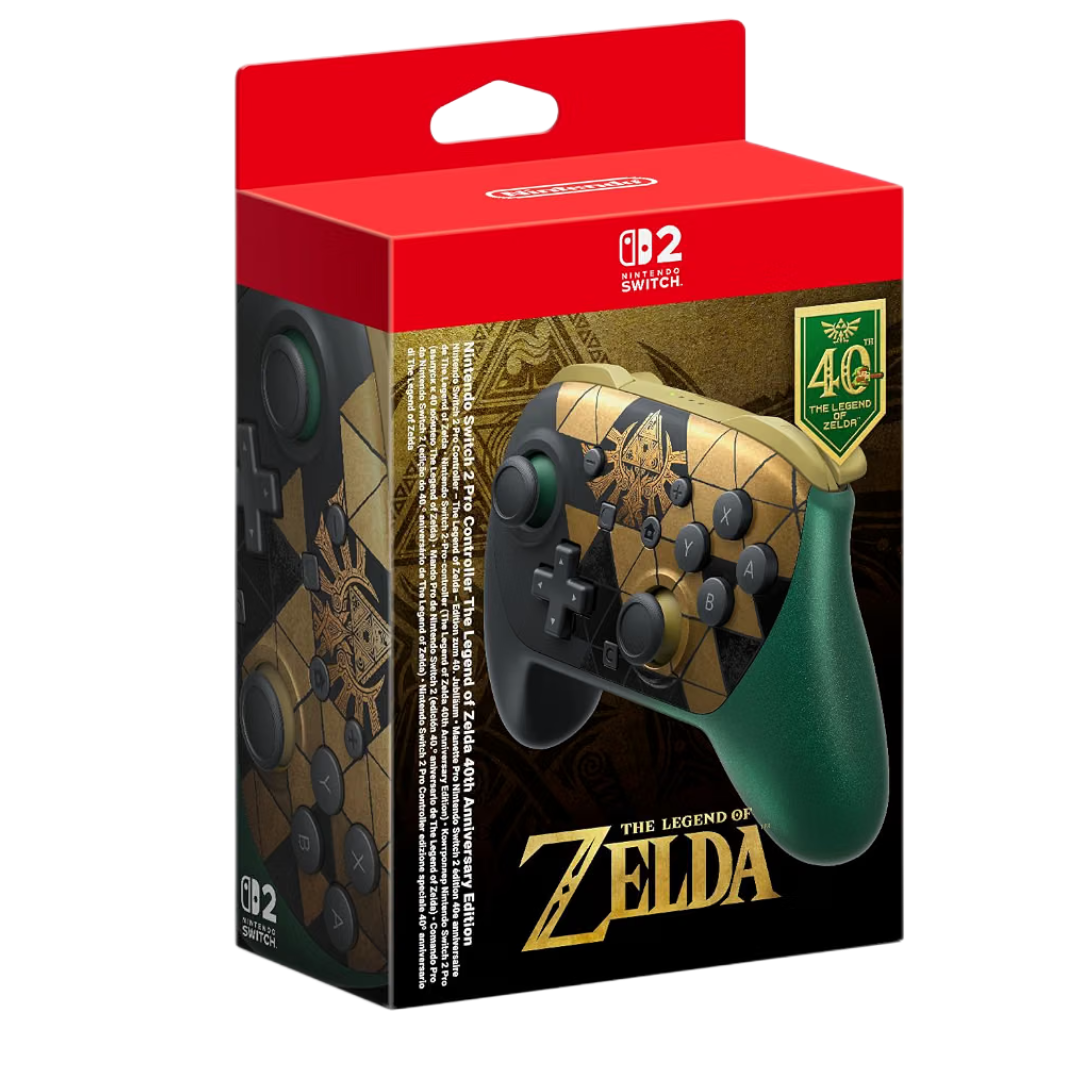 Nintendo Switch 2 Pro Controller – The Legend of Zelda – 40th Anniversary Edition