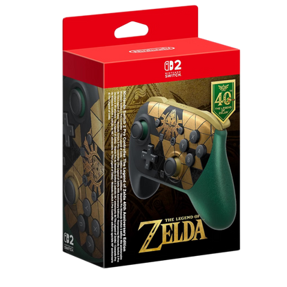 Nintendo Switch 2 Pro Controller – The Legend of Zelda – 40th Anniversary Edition