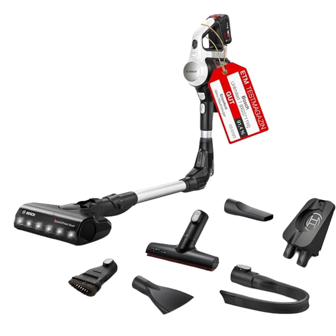 Bosch Unlimited 7 BSS711W Akku-Staubsauger 18 V (Weiß)