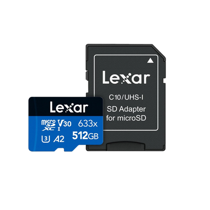 Lexar High-Performance 633x microSDXC UHS-I 512 GB (LSDMI512BB633A)