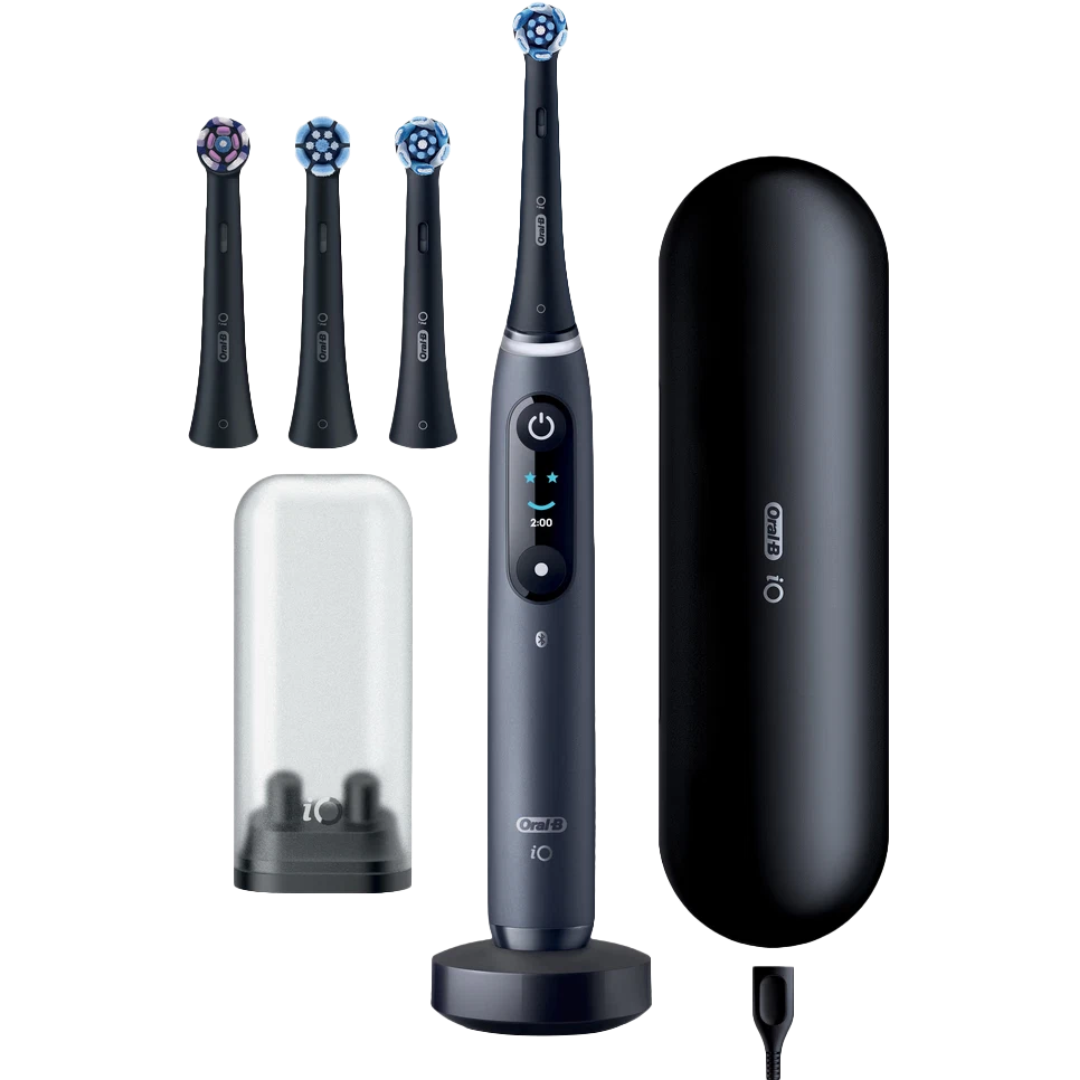 Oral-B iO Series 9 Duo Elektrische Zahnbürste 2er-Set (Schwarz/Rosa)
