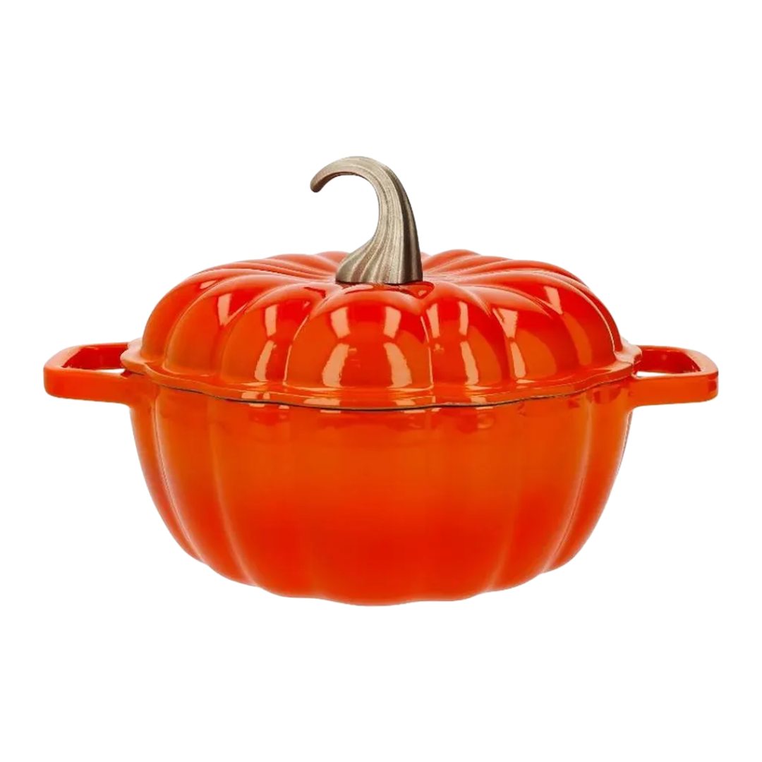 SILVERCREST® Premium Gusseisentopf »Kürbis« Ø 24 cm 3,12 l (Orange)