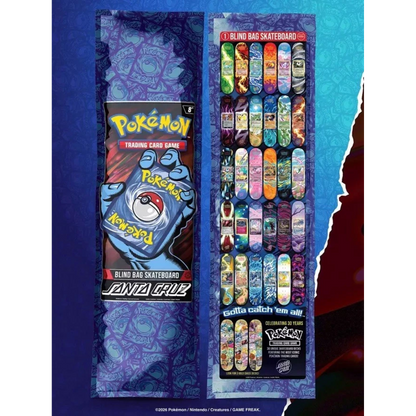 Santa Cruz x Pokémon Blind Bag Skateboard Deck 8" (ungeöffnet)