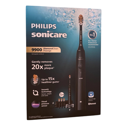 Philips Sonicare DiamondClean Prestige 9900 HX9992/43 Schallzahnbürste (Schwarz)