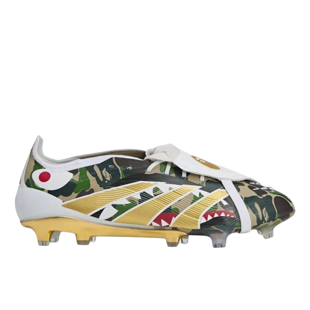 adidas Predator Elite FT FG x BAPE (JS3104) Hemp/Gold Metallic