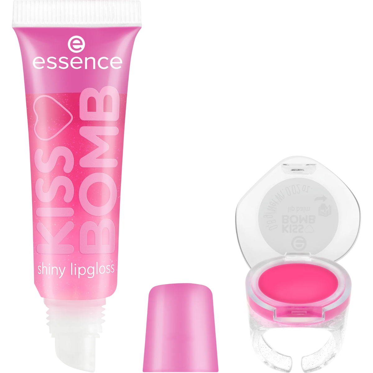 essence Kiss Bomb Shiny Lipgloss & Lip Balm Strawberry Sweetie