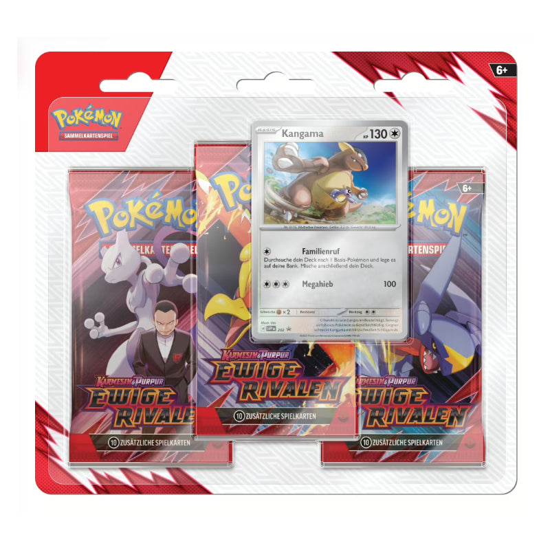 Pokemon Ewige Rivalen 3-Pack Blister Zebritz / Kangama