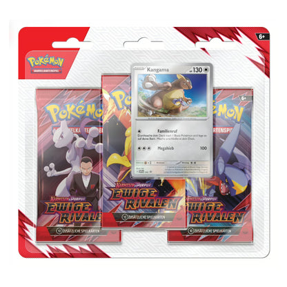 Pokemon Ewige Rivalen 3-Pack Blister Zebritz / Kangama
