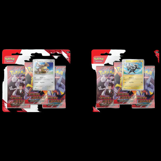 Pokemon Ewige Rivalen 3-Pack Blister Zebritz / Kangama