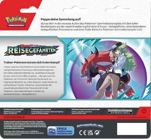 Pokemon Reisegefährten: Yanmega 3-Pack Blister