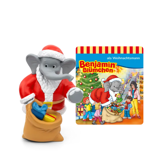 Tonies Hörspielfigur Benjamin Blümchen als Weihnachtsmann
